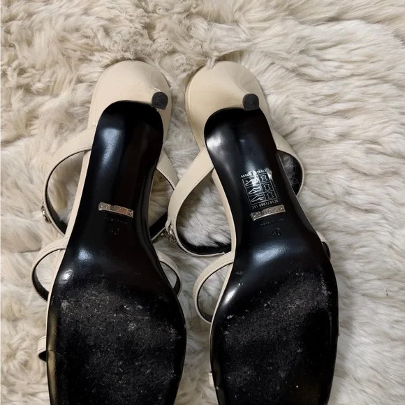 Gucci Cream Strappy Square-Toe Heeled Sandals - Picture 4 of 4